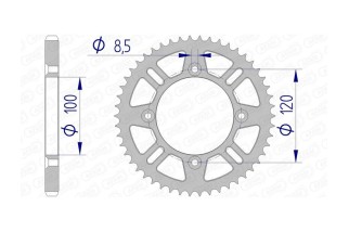 Couronne AFAM aluminium 15104 - 428