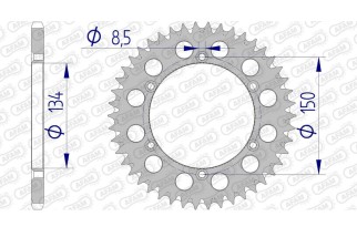 Couronne AFAM aluminium Ultra-Light anti-boue 17206520