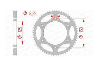 Couronne AFAM acier standard 10228 - 428