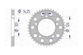Couronne AFAM aluminium 72801 - 525