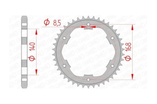 Couronne AFAM acier standard 92634 - 525