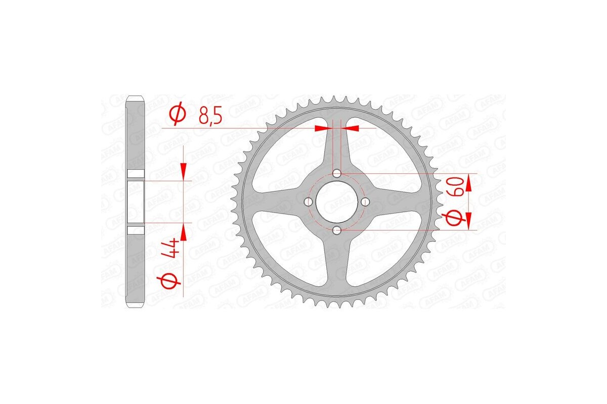 Couronne AFAM acier standard 12222 - 428