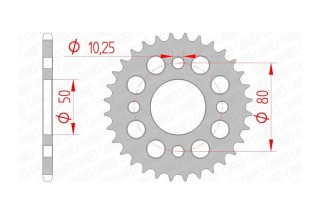 Couronne AFAM acier standard 92127 - 420