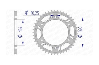 Couronne AFAM aluminium Ultra-Light 11618 - 520