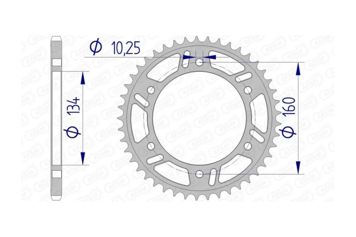 Couronne AFAM aluminium Ultra-Light 11618 - 520