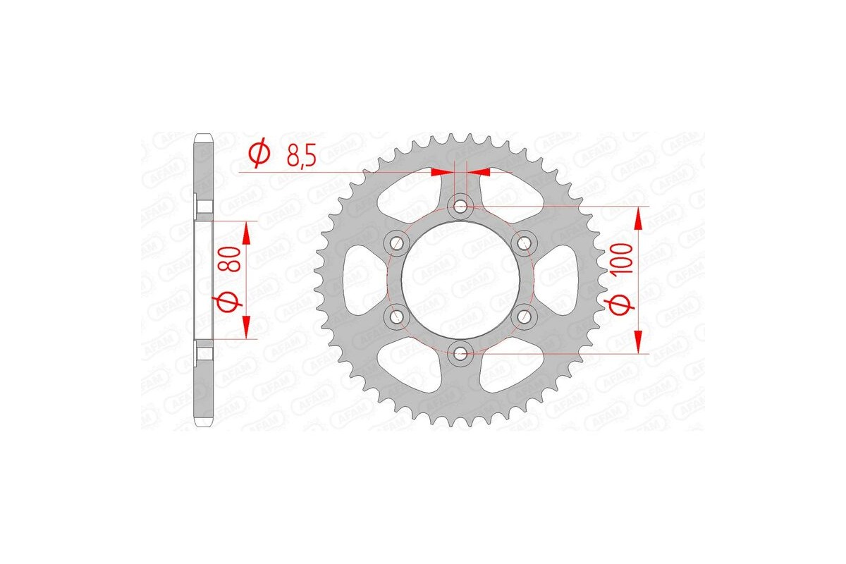 Couronne AFAM acier standard 80105 - 420