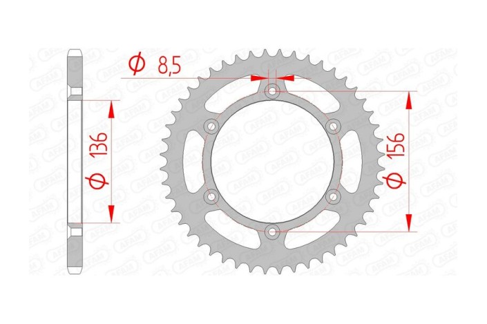 Couronne AFAM acier standard 14206 - 520
