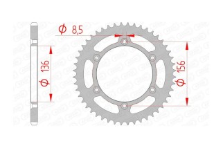 Couronne AFAM acier standard 14206 - 520