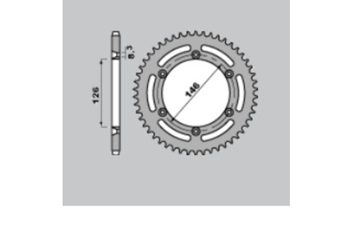 Couronne PBR acier C45 standard 805 - 428