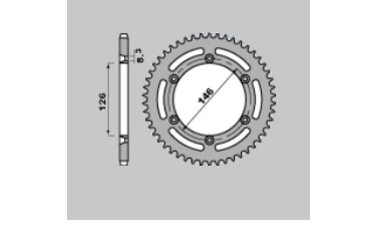 Couronne PBR acier C45 standard 805 - 428
