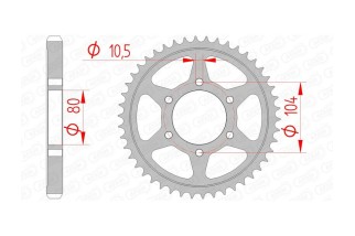 Couronne AFAM acier standard 16604 - 530