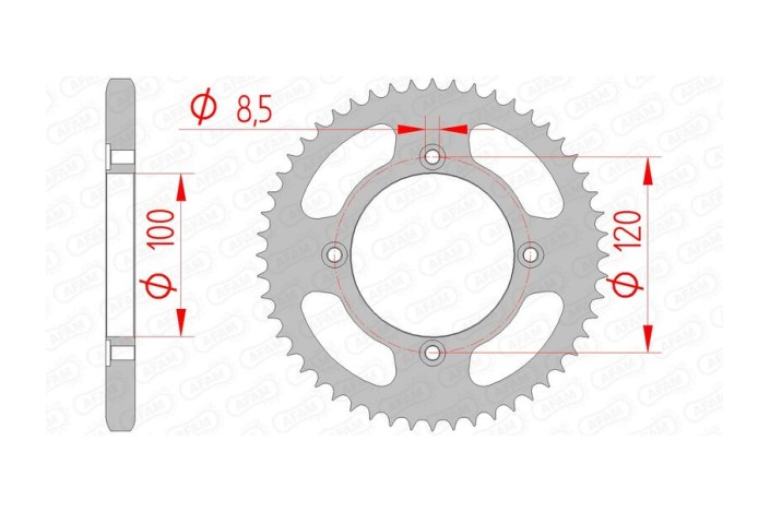 Couronne AFAM acier standard 38200 - 428