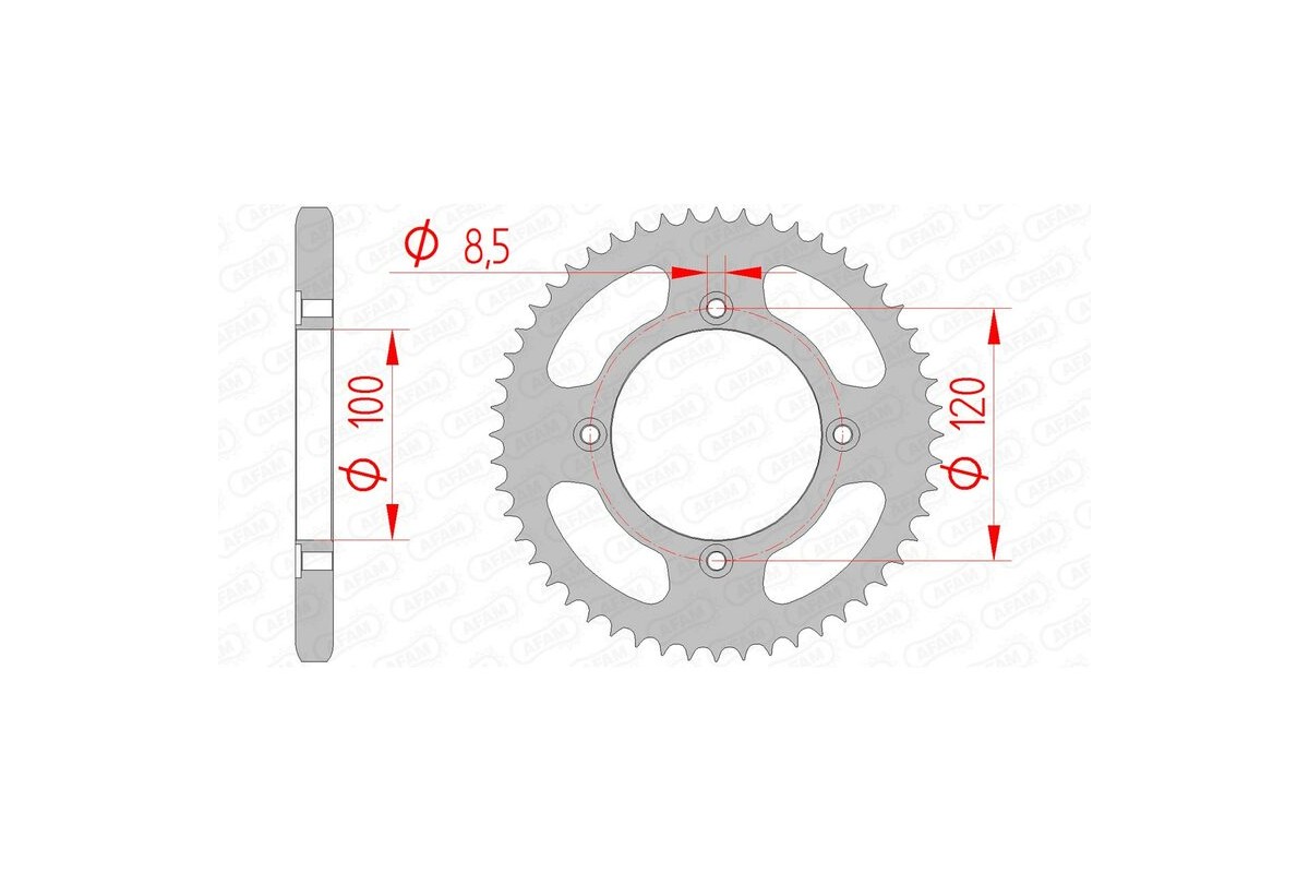 Couronne AFAM acier standard 38200 - 428