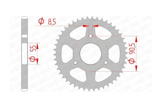 Couronne AFAM acier standard 80200 - 428