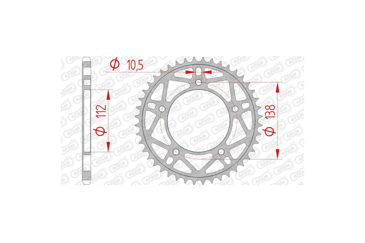 Couronne AFAM acier standard 12817 - 520