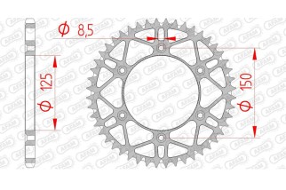 Couronne AFAM acier anti-boue 71304 - 520