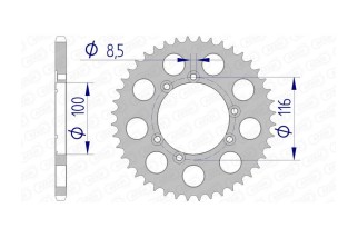 Couronne AFAM aluminium 93303 - 520