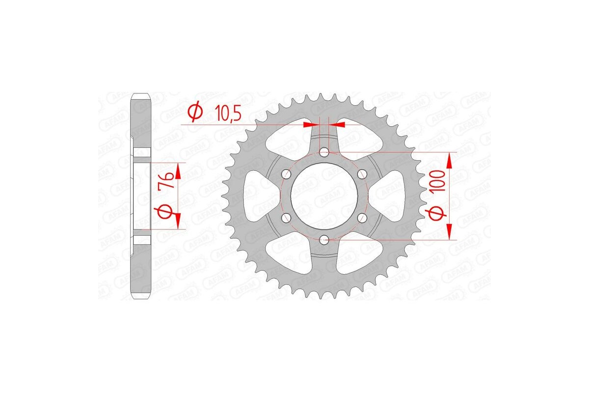 Couronne AFAM acier standard 14902 - 530