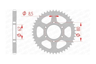 Couronne AFAM acier standard 12203 - 428