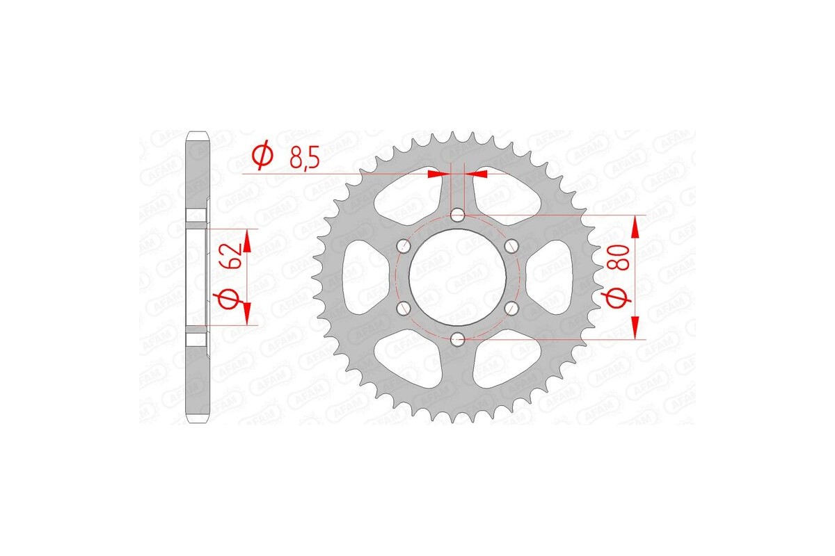 Couronne AFAM acier standard 12203 - 428