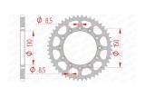 Couronne AFAM acier anti-boue 12323 - 520