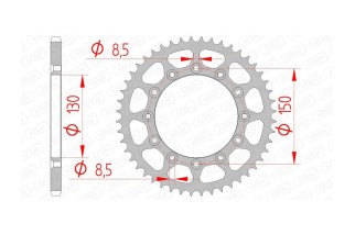 Couronne AFAM acier anti-boue 12323 - 520