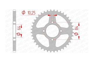 Couronne AFAM acier standard 14310 - 520
