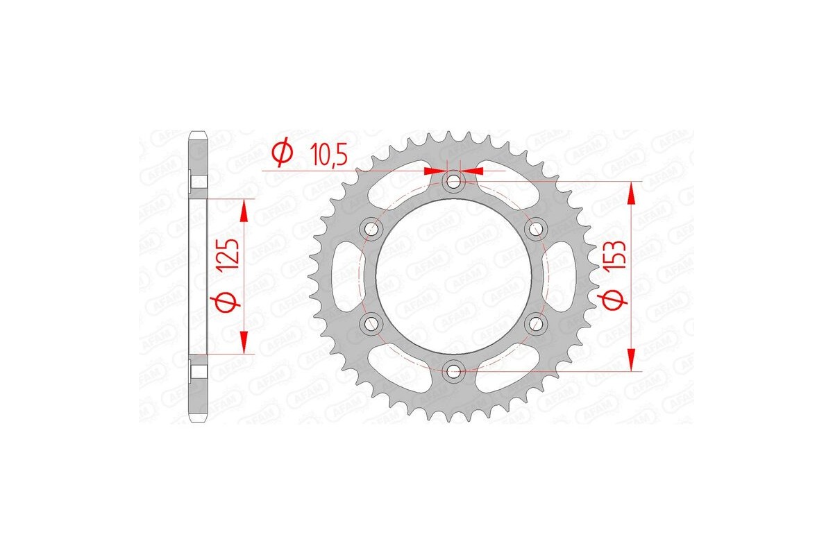 Couronne AFAM acier standard 10320 - 520