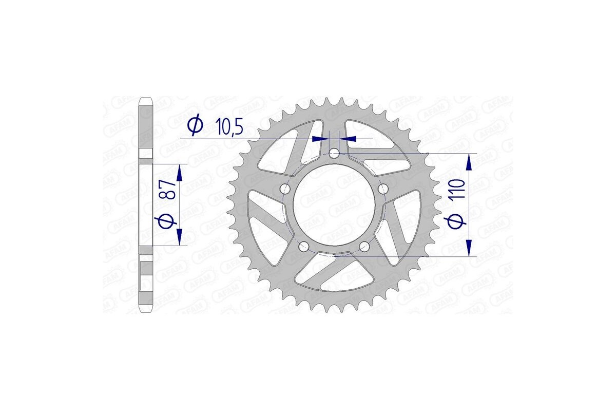 Couronne AFAM aluminium 15405 - 520