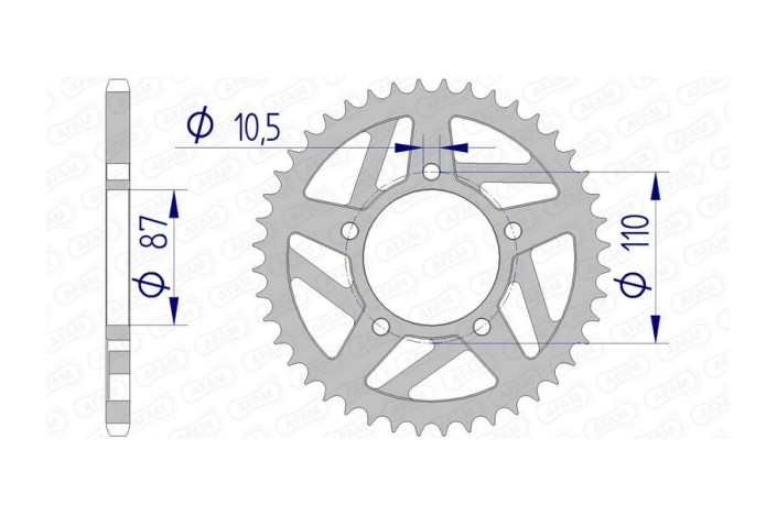 Couronne AFAM aluminium 15405 - 520
