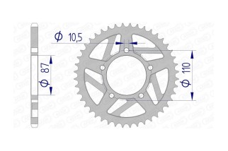 Couronne AFAM aluminium 15405 - 520