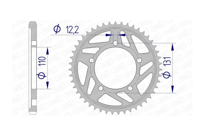 Couronne AFAM aluminium 165800 - 525