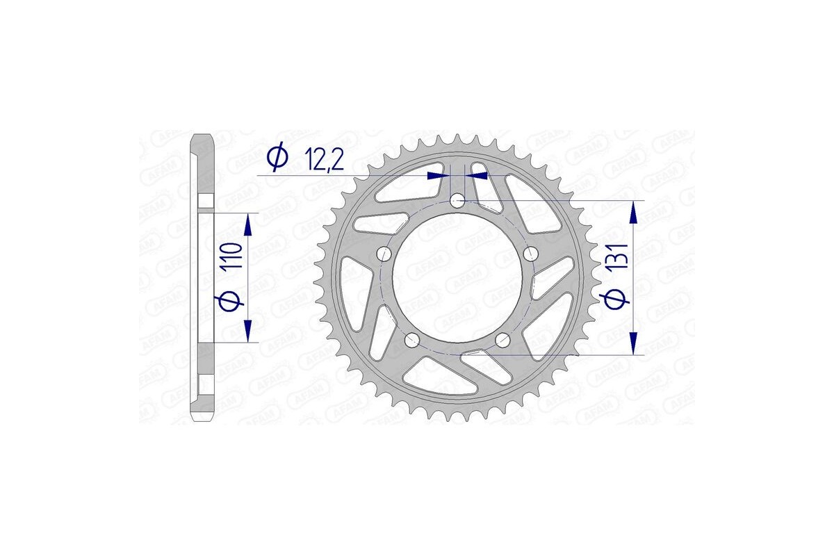 Couronne AFAM aluminium 165800 - 525