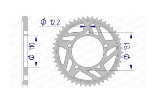 Couronne AFAM aluminium 165800 - 525
