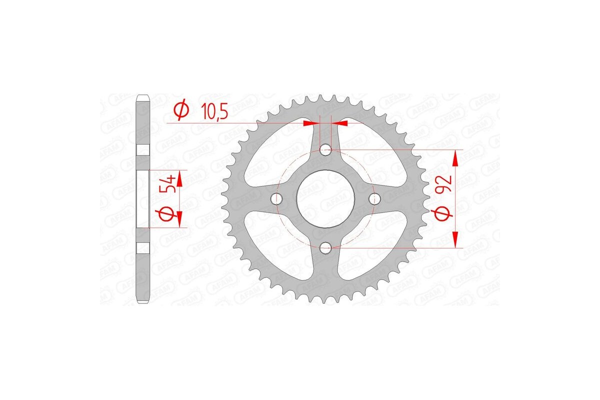 Couronne AFAM acier standard 12115 - 420