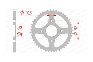 Couronne AFAM acier standard 12115 - 420