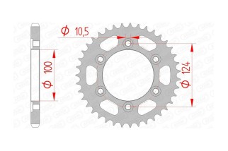 Couronne AFAM acier standard 50609 - 525