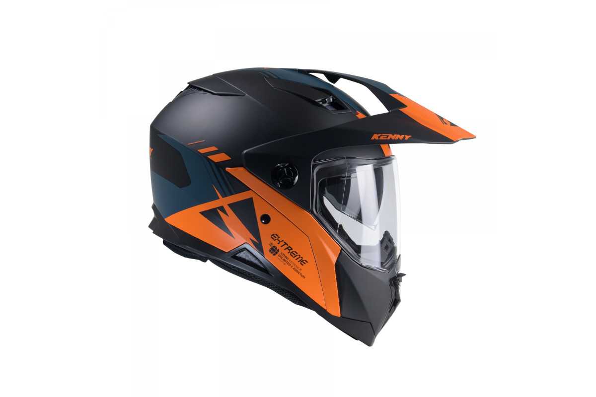 Casque KENNY Extreme Graphic Orange Petrol Mat ECE 22-06