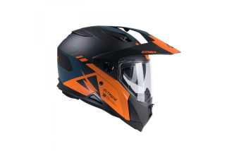 Casque KENNY Extreme Graphic Orange Petrol Mat ECE 22-06