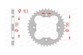 Couronne AFAM acier standard 10318 - 520