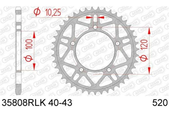 Couronne AFAM acier Ultra-Light 35808 - 520