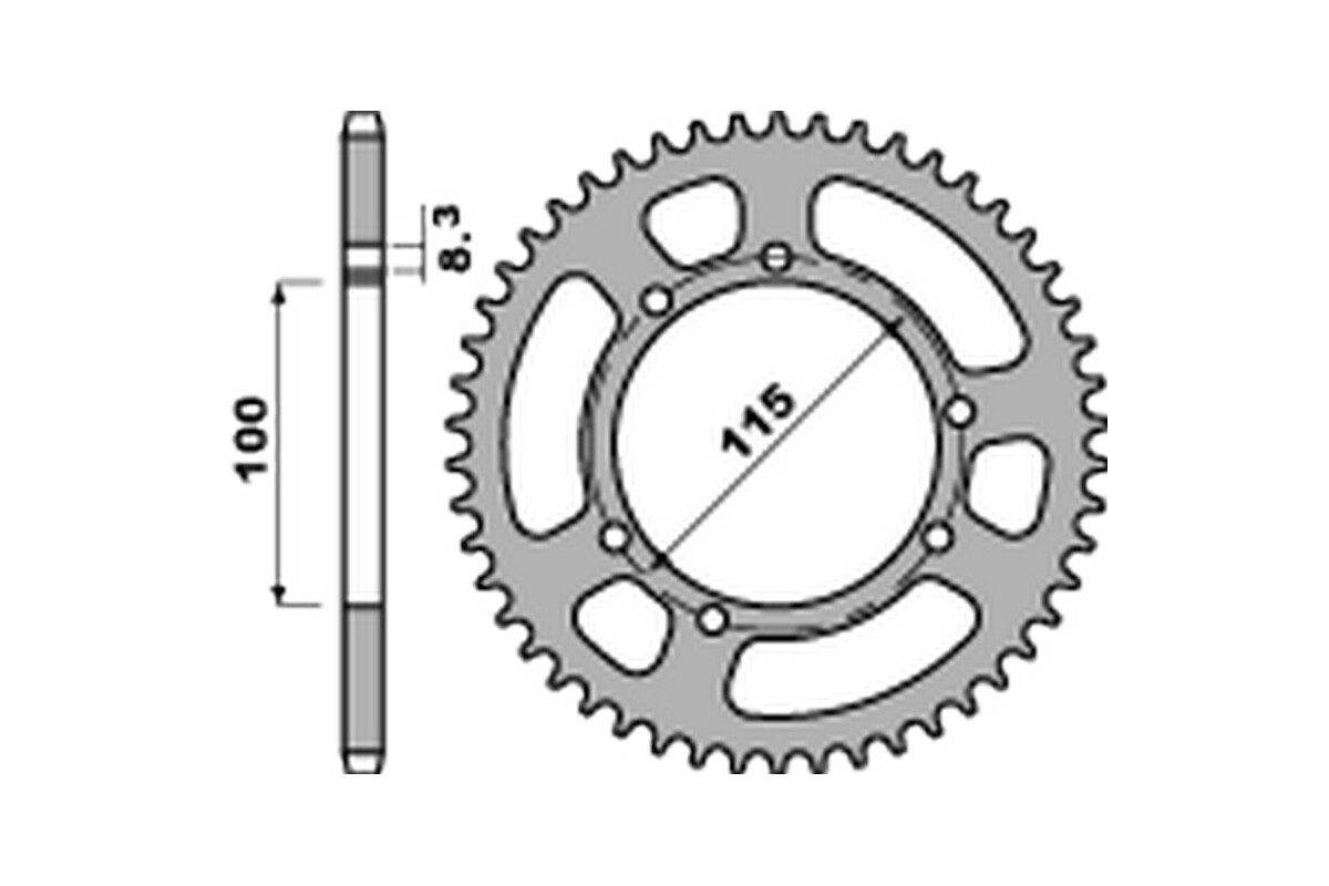 Couronne PBR aluminium ultra-light 4502 - 428