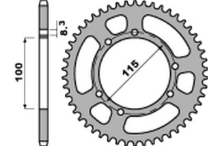 Couronne PBR aluminium ultra-light 4502 - 428