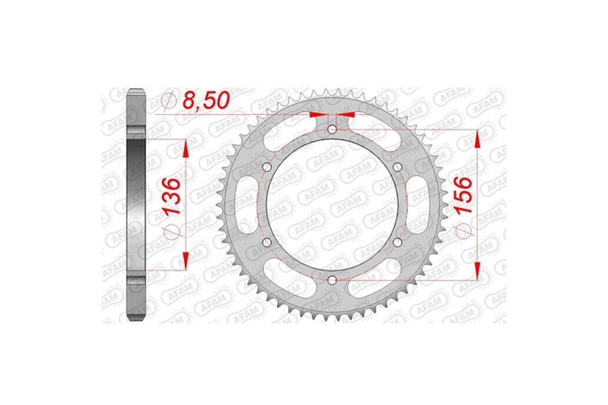 Couronne AFAM acier standard 53104