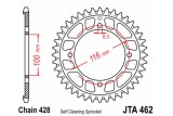 Couronne JT SPROCKETS aluminium noir Ultra-Light anti-boue 462 - 428