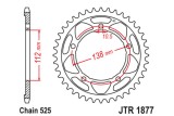 Couronne JT SPROCKETS acier standard 1877 - 525
