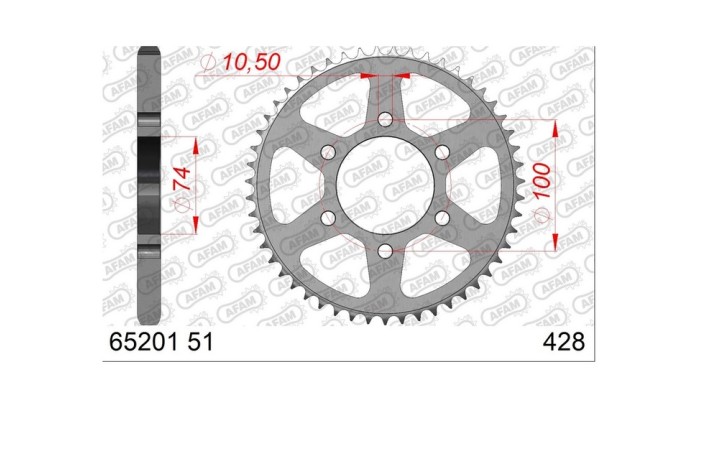 Couronne AFAM acier 65201 - 428