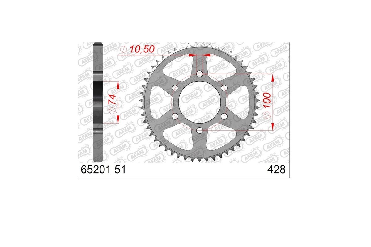 Couronne AFAM acier 65201 - 428