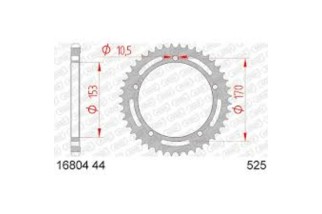 Couronne AFAM acier standard 16804525
