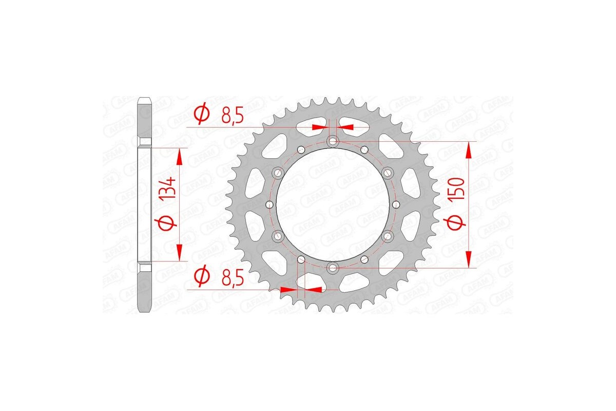 Couronne AFAM acier standard 16204 - 520